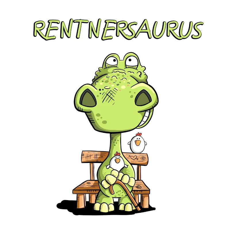 Rentnersaurus I Rentner Dinosaurier Comic I Senior
