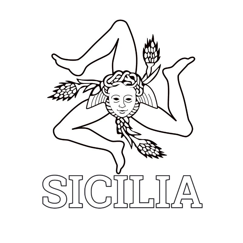 "Sicilian Flag" - Sicily, Sicilia