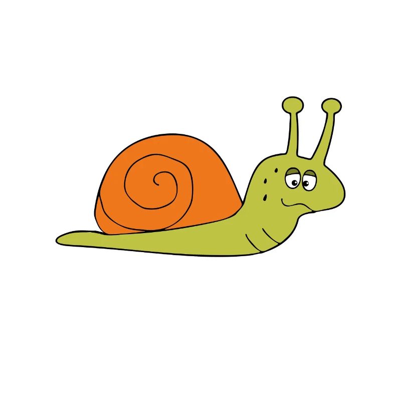 Langsame Schnecke Läufer Joggen