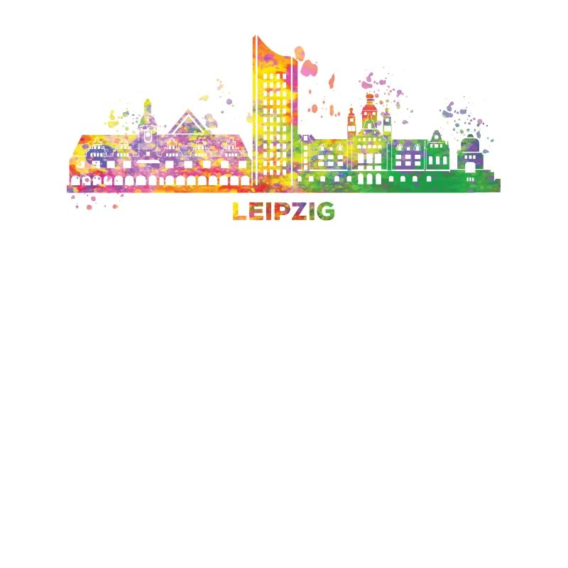Leipzig Skyline Coloré Leipzig Uniriese