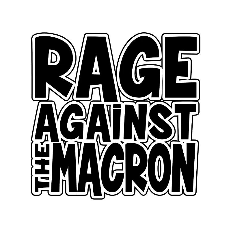 Colère Contre Macron Slogan Bold