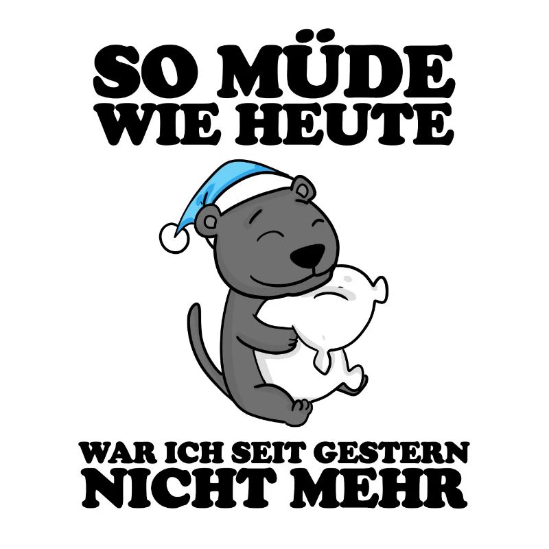 Ausschlafen Müde Spruch lustig Schlafen - Leopard