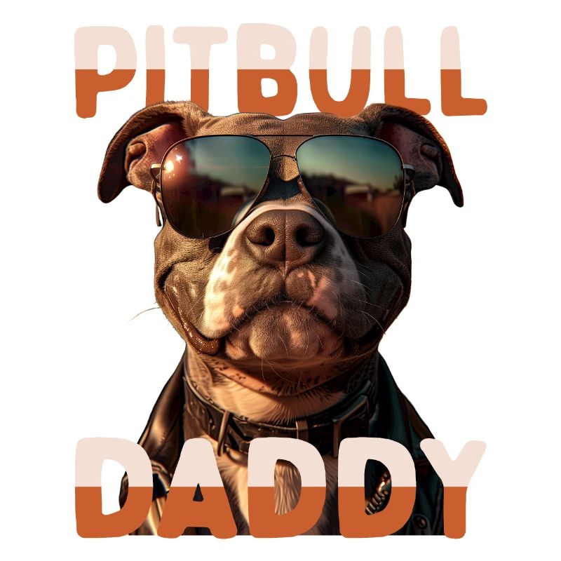 Pitbull Daddy Papa Vatertag Pitbull Terrier Dad