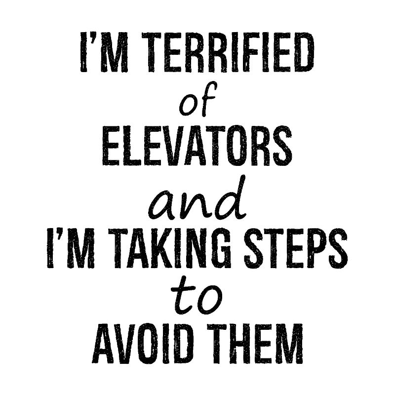 I'm terrified of elevators and I'm talking steps