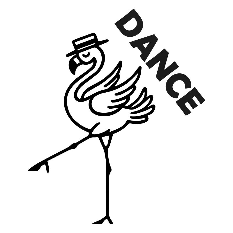Fancy Flamingo mit Hut - Dance Design