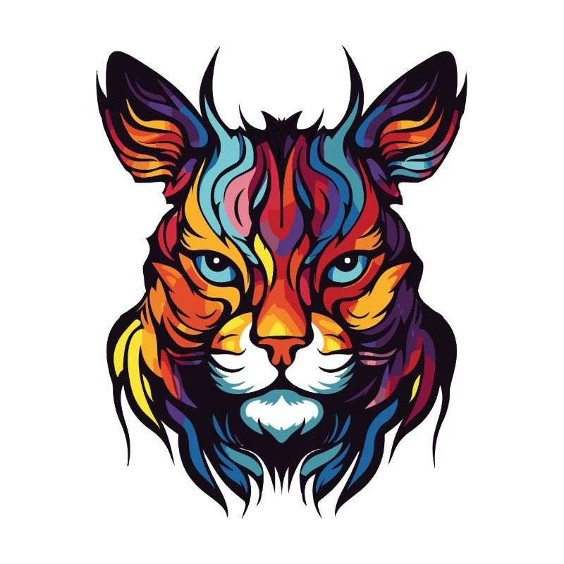 Cat Portrait Head