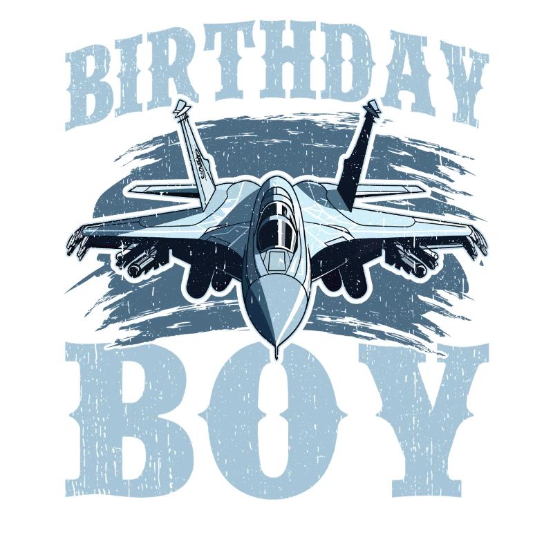 Anniversaire garçon avion de chasse conception