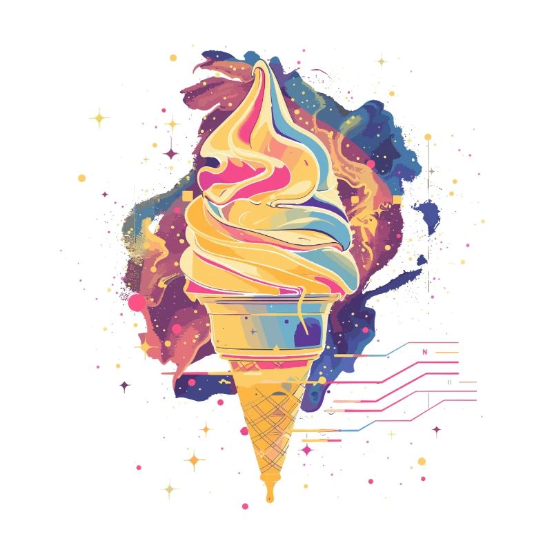 Eiscreme Vaporwave