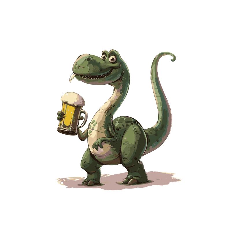 Dinosaurier brontosaurus Bier