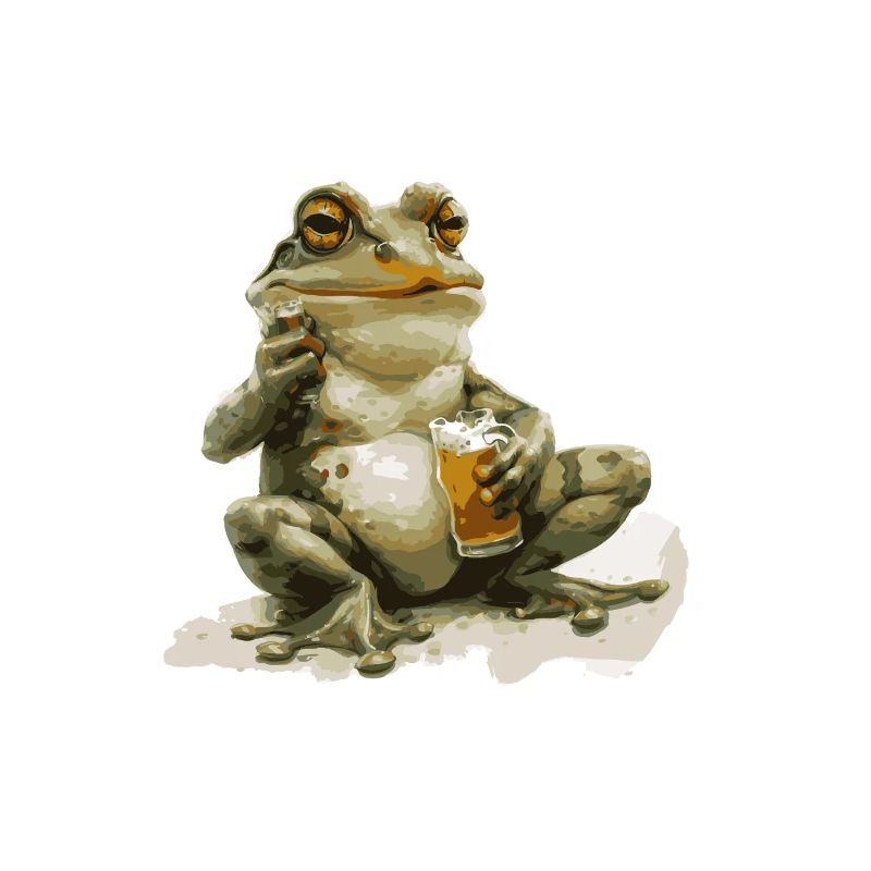 Frosch Bier Lustig