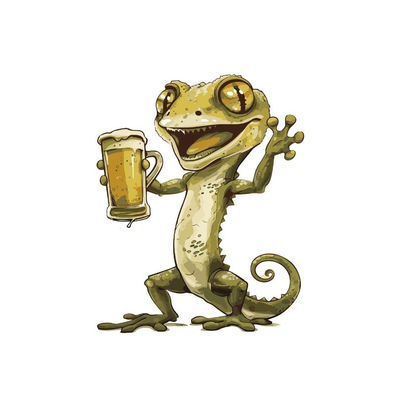 Lizard Beer Funny