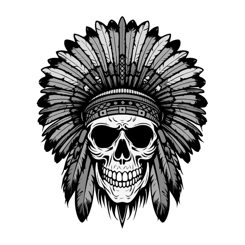 Apache Indian Chief Skull