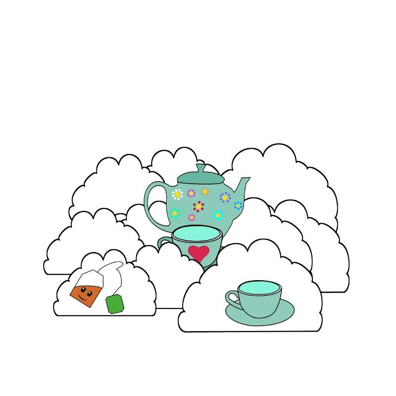 Heavenly Sky Tea Teapot Delight