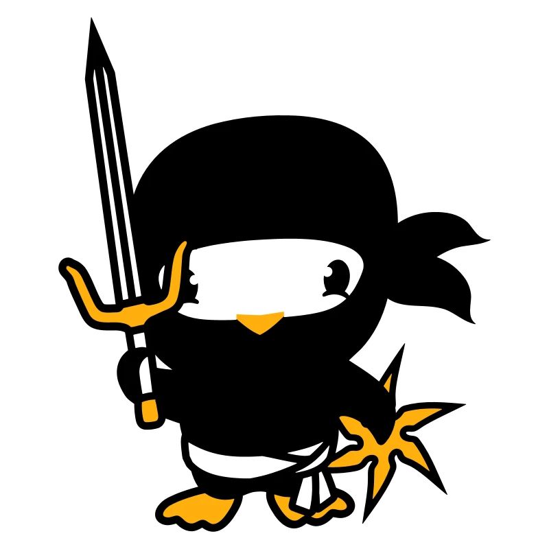 Oiseau Ninja Combattant Assassin Épée Ninja Star