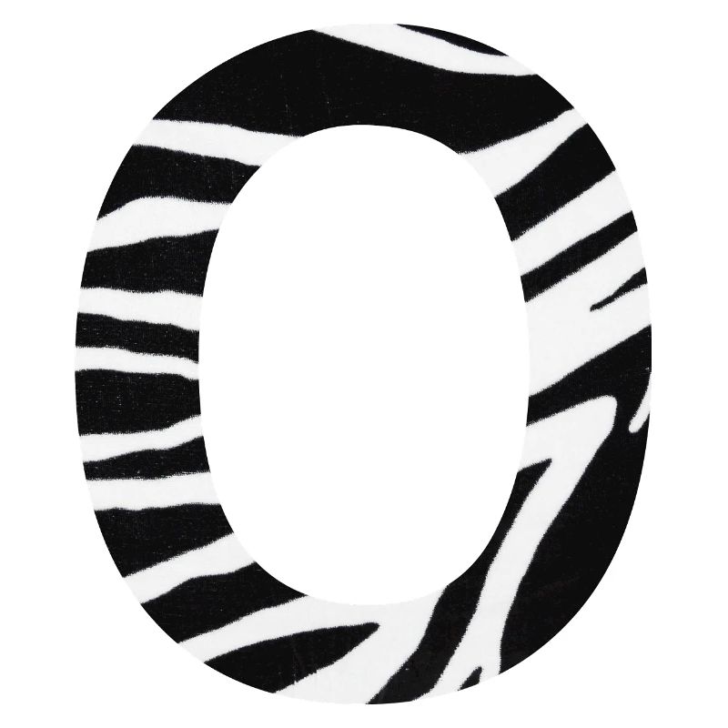 Buchstabe o zebra