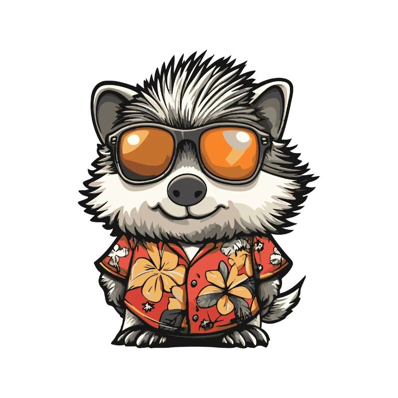 Hedgehog Comic Cool Summer