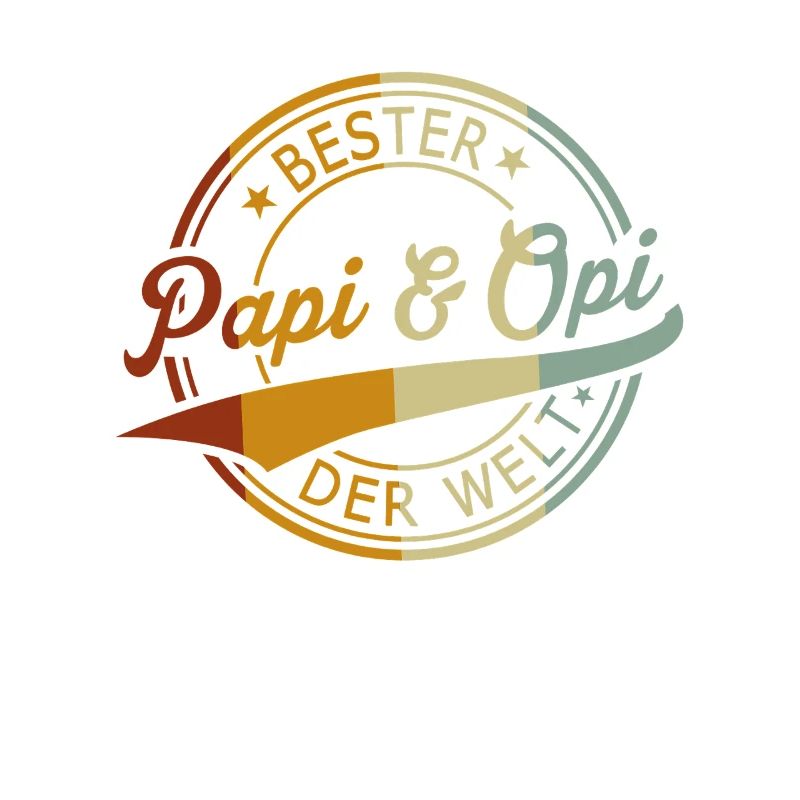 Bester Papi & Opi der Welt - Retro Look