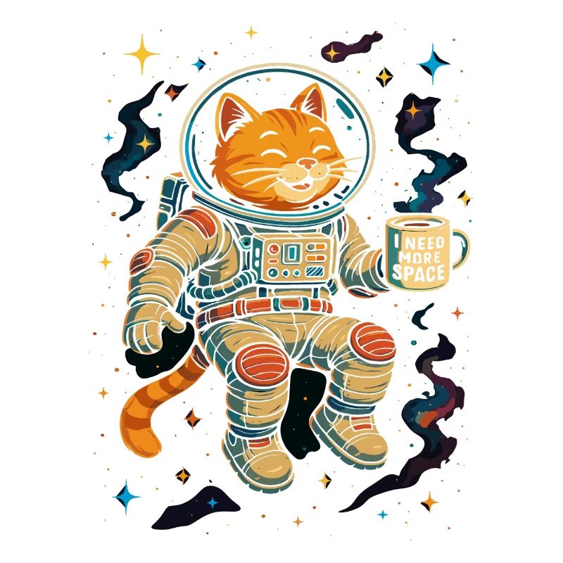 Chat astronaute « J’ai besoin de plus d’espace »