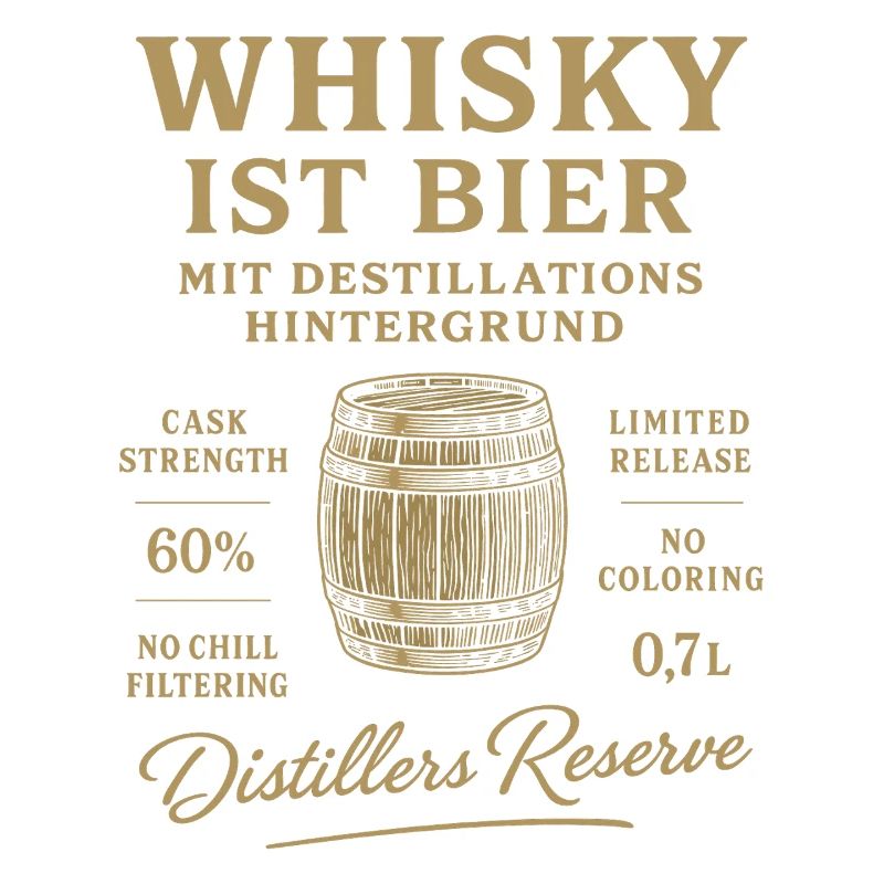 Le whisky est une bière avec un arrière-plan de distillation