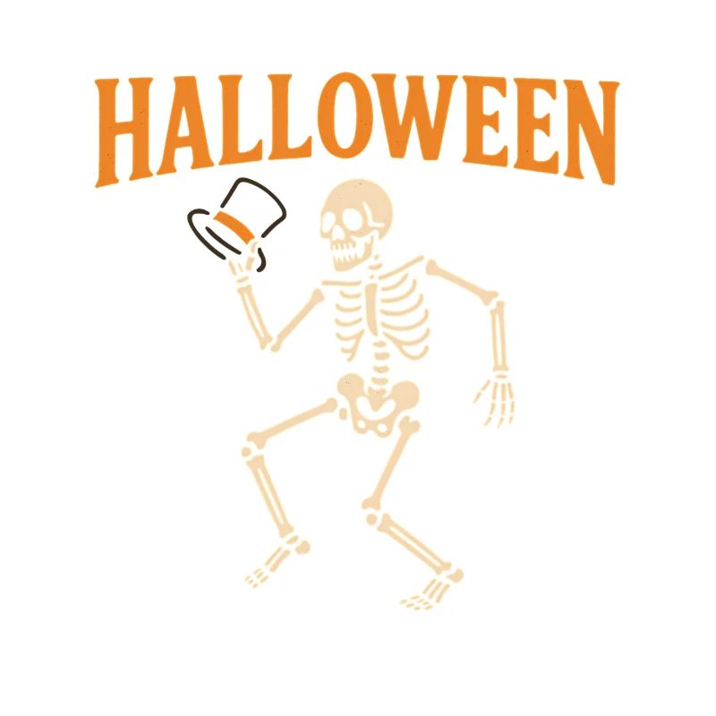 Halloween Skeleton with Top Hat
