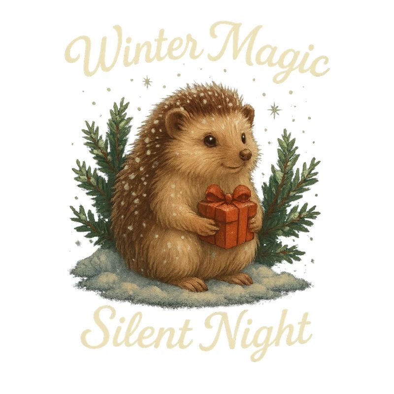 Magie de l’hiver – Douce nuit avec hérisson