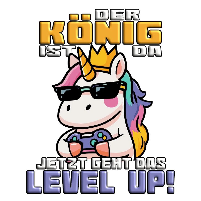 Der König ist da. Gaming Einhorn