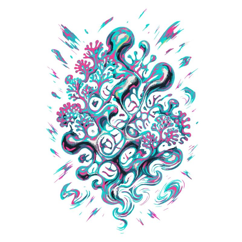 Corail abstrait AI