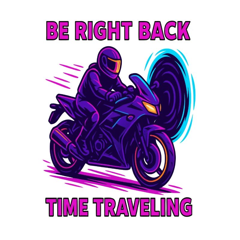 Be Right Back Time Travel Motorcycle