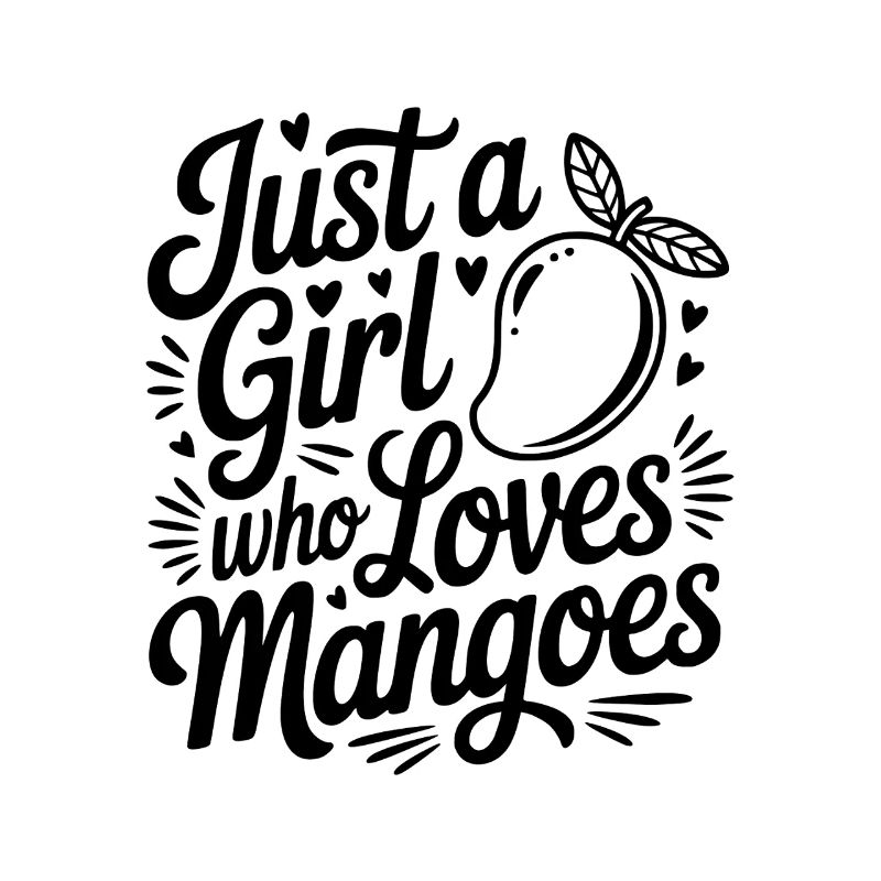 Nur ein Mädchen, das Mangos liebt