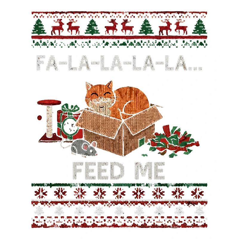 Christmas cat in a box – food requests