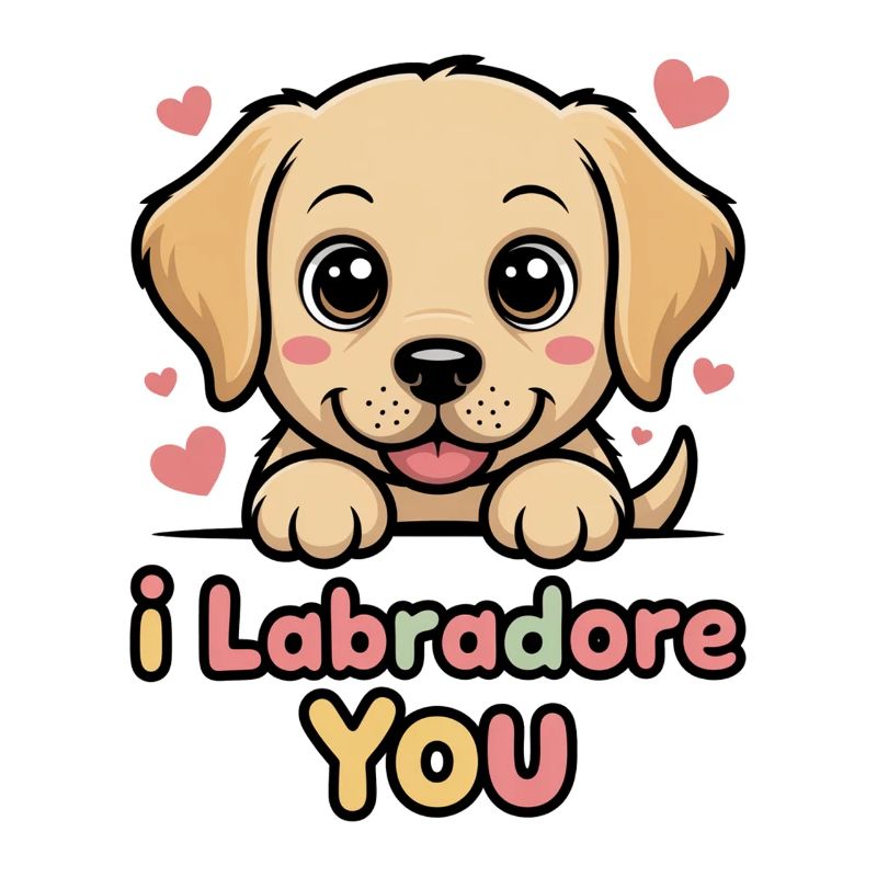 Moi, Labrador, Jeu de mots avec toi de chiot