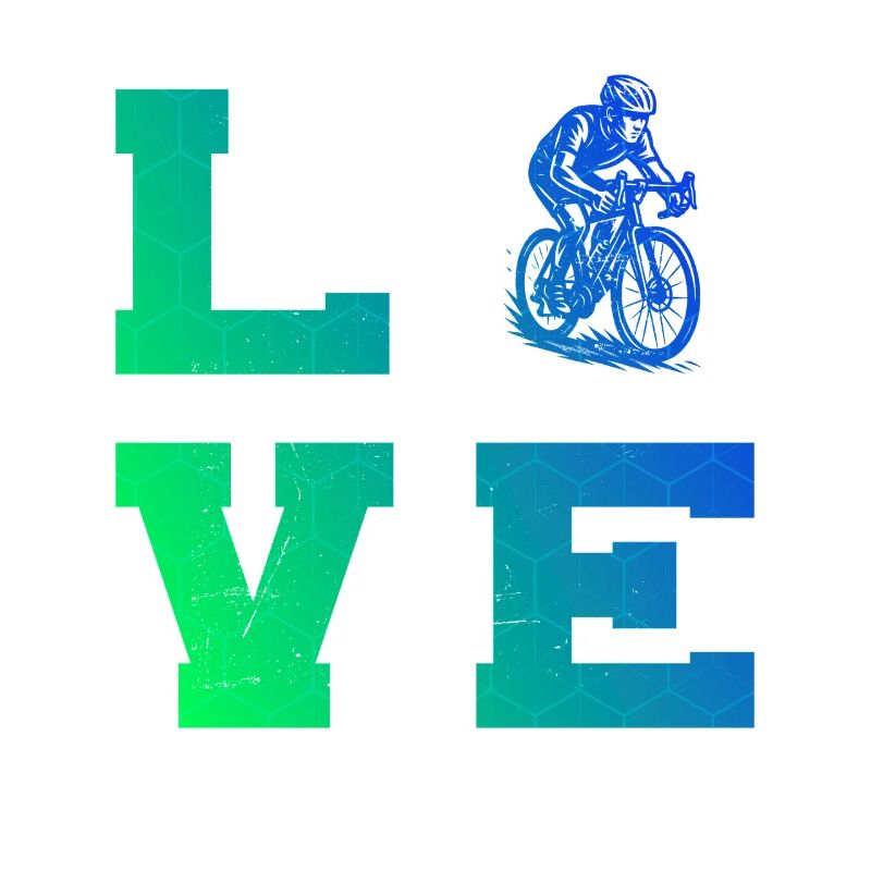 Message clair sur le vélo de route