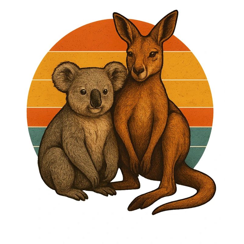 Koala et kangourou