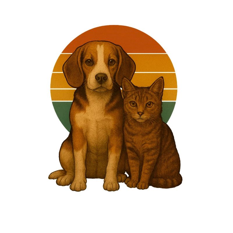 Beagle et Cat