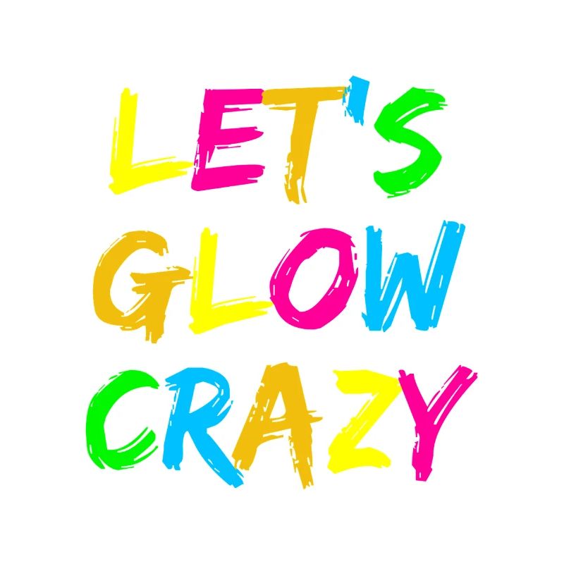Let’s Glow Crazy – Conception typographique néon pour fêtes