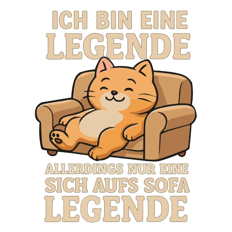 Sarcasm Cat Saying Sofa Legend