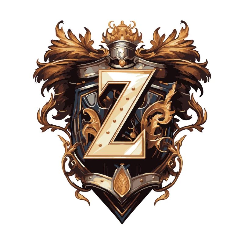Z Letter Name Crown