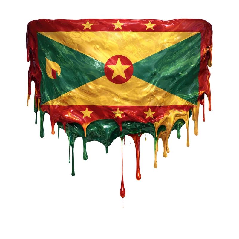 Drapeau dégoulinant de la Grenade