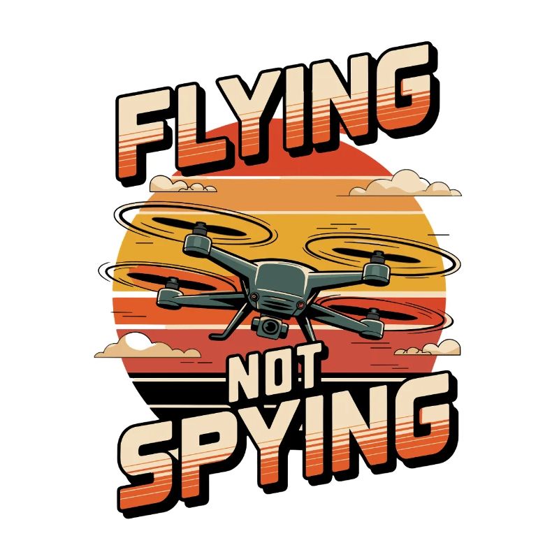 Drone Flying Not Spying Sunset