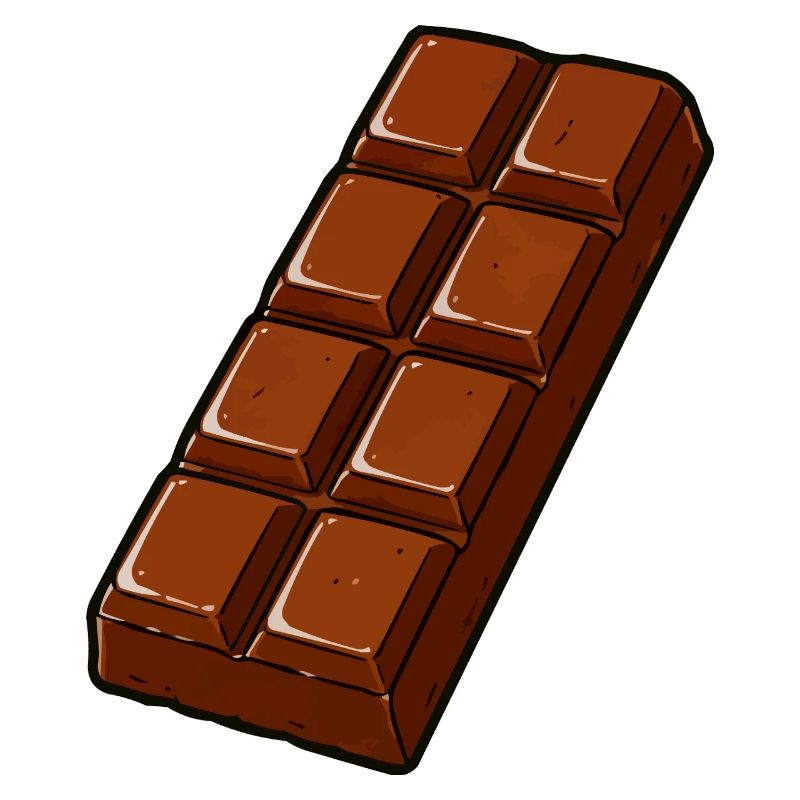 Chocolate Bar Cartoon Retro