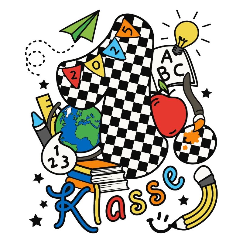 Schulkind 2025 Einschulung erste Klasse Doodle