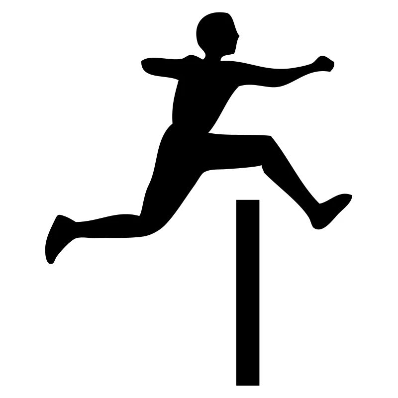 Hürdenlauf hurdling