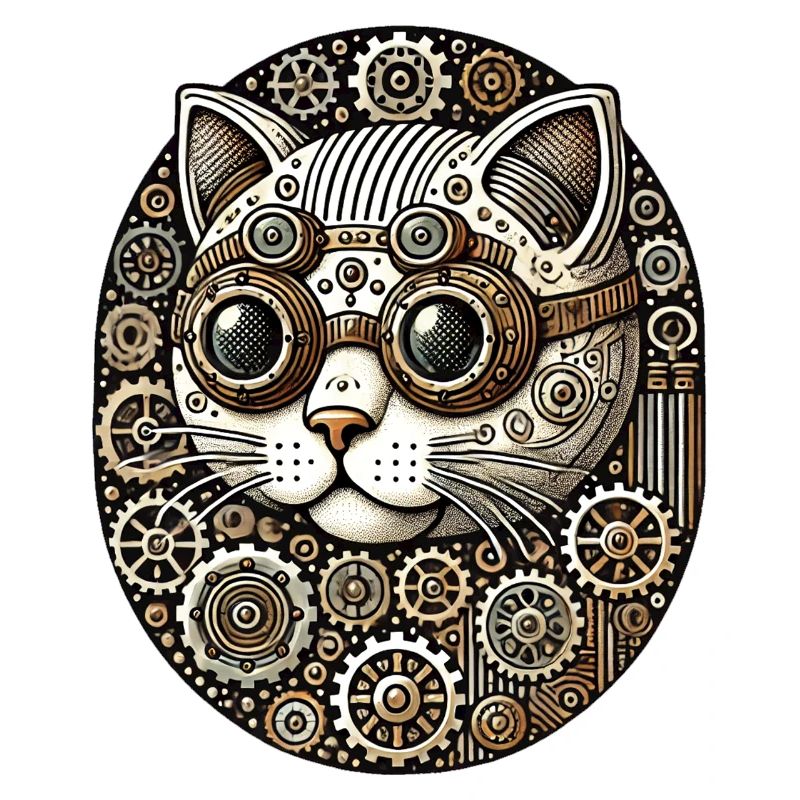 Steampunk Kätzchen Katze