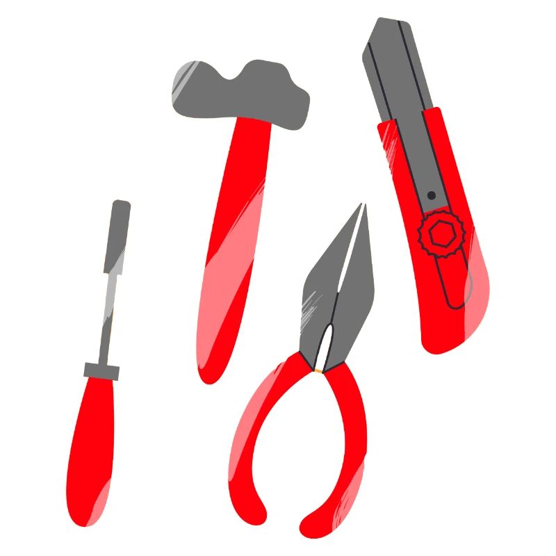 Handwerker sucht Werkzeug Design
