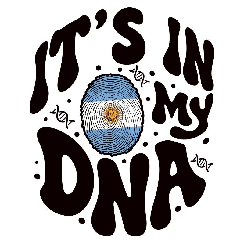 Argentinian DNA Argentina Flag Hispanic