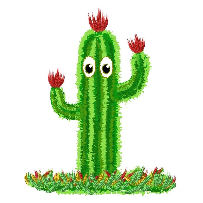 Cactus with eyes