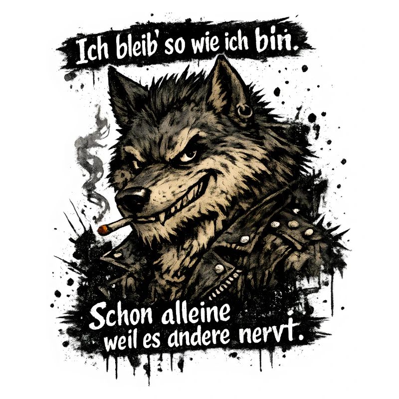 Ich bleib so wie ich bin, weil es andere stört