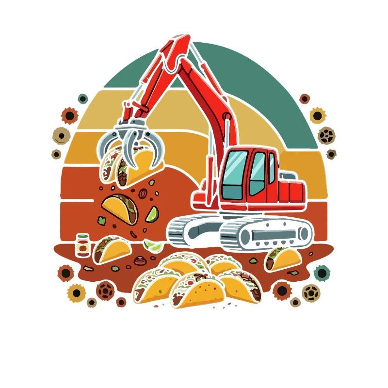 Excavation de tacos de construction