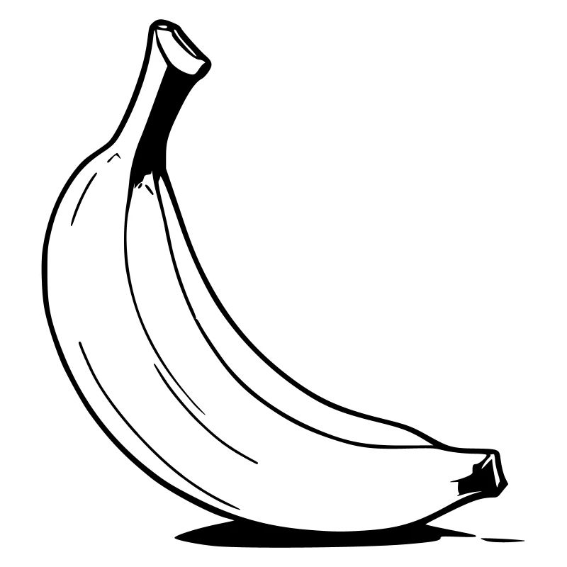 banane de dessin animé comme illustration vectorielle