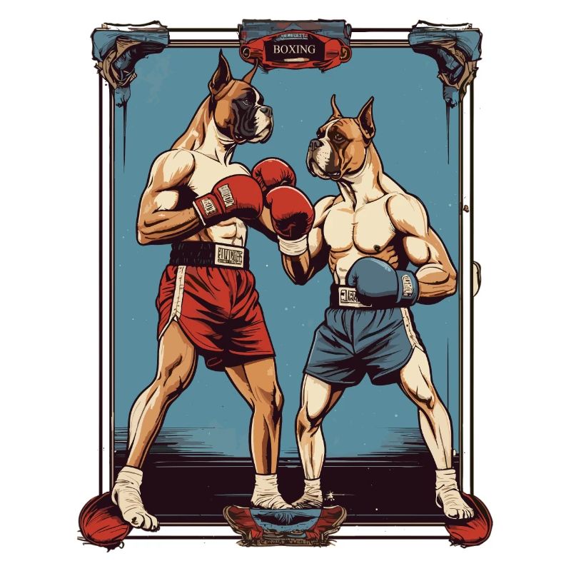 Les chiens dans la boxe